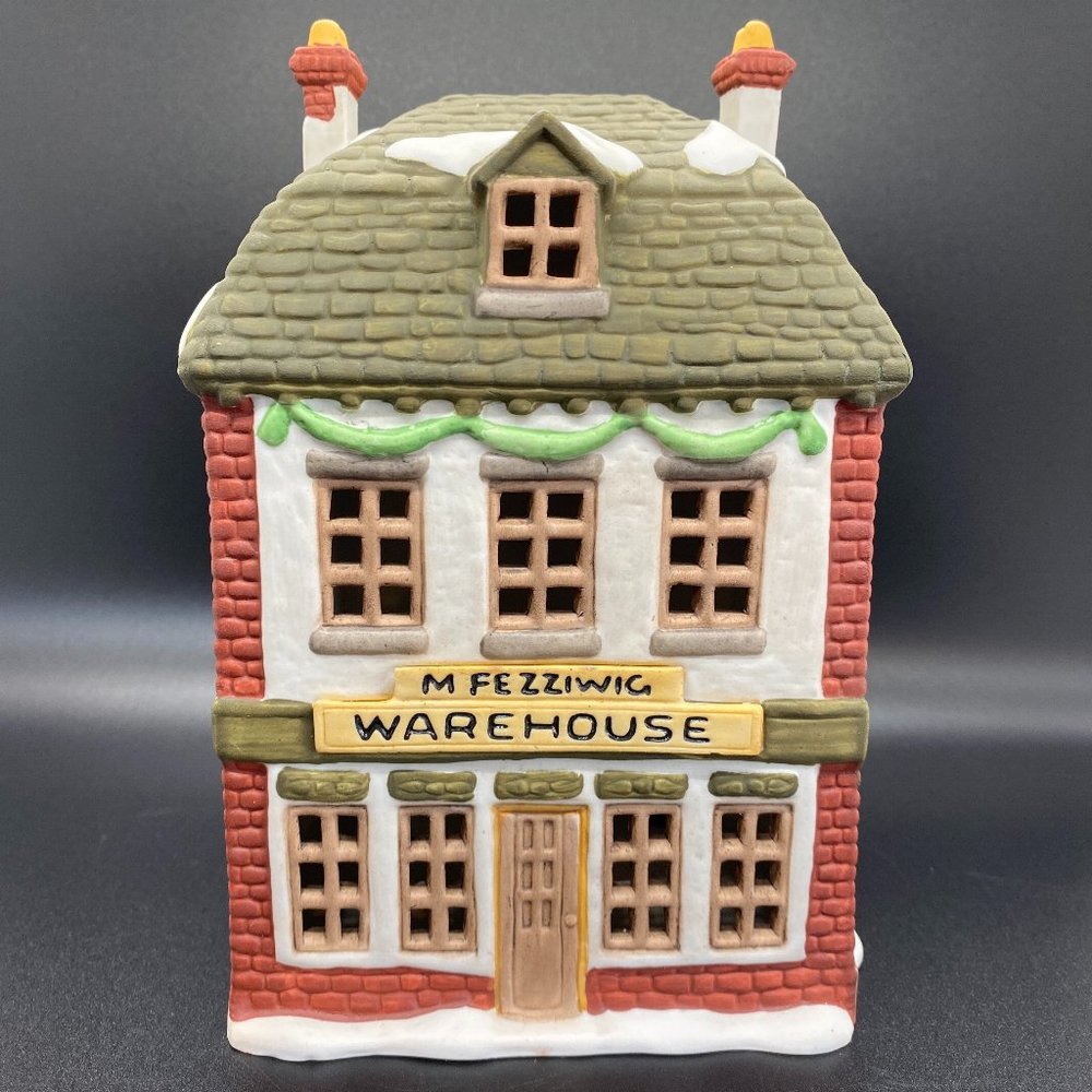 Vintage, Dickens' Village Series "Fezziwig's Warehouse," In Original Box